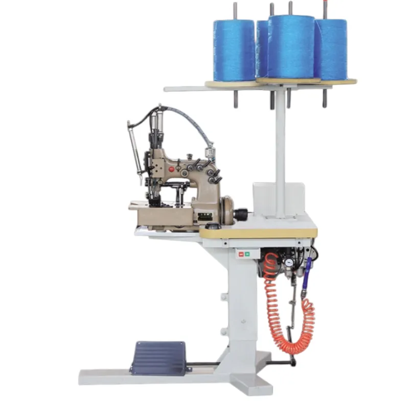 Industrial Double Needle Chain Stitch Sack Sewing Machine — Heavy Duty Bag Closer for Agricultural Sacks