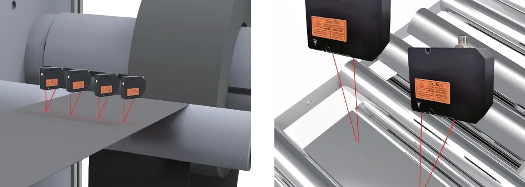 Versatile Laser Displacement Sensor for Wide Range of Applications Some Models Can Choose Ultra Wide Light Spots, Suitable Forrough Surfaces