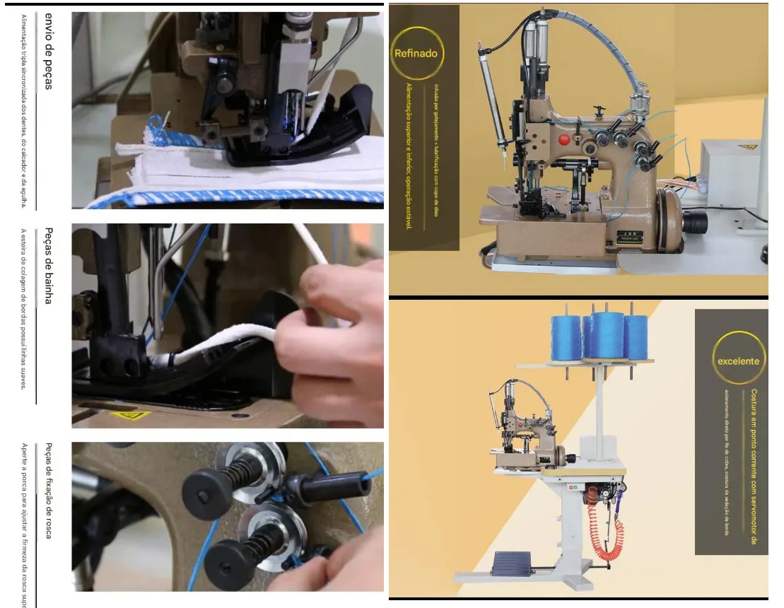 Industrial Double Needle Chain Stitch Sack Sewing Machine — Heavy Duty Bag Closer for Agricultural Sacks
