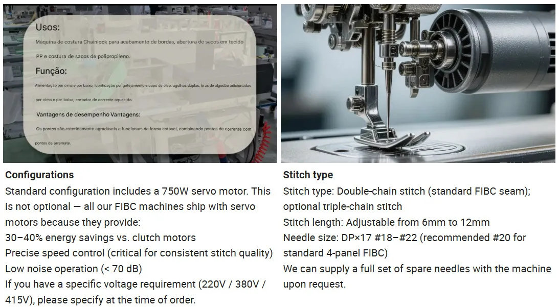 Industrial Double Needle Chain Stitch Sack Sewing Machine — Heavy Duty Bag Closer for Agricultural Sacks