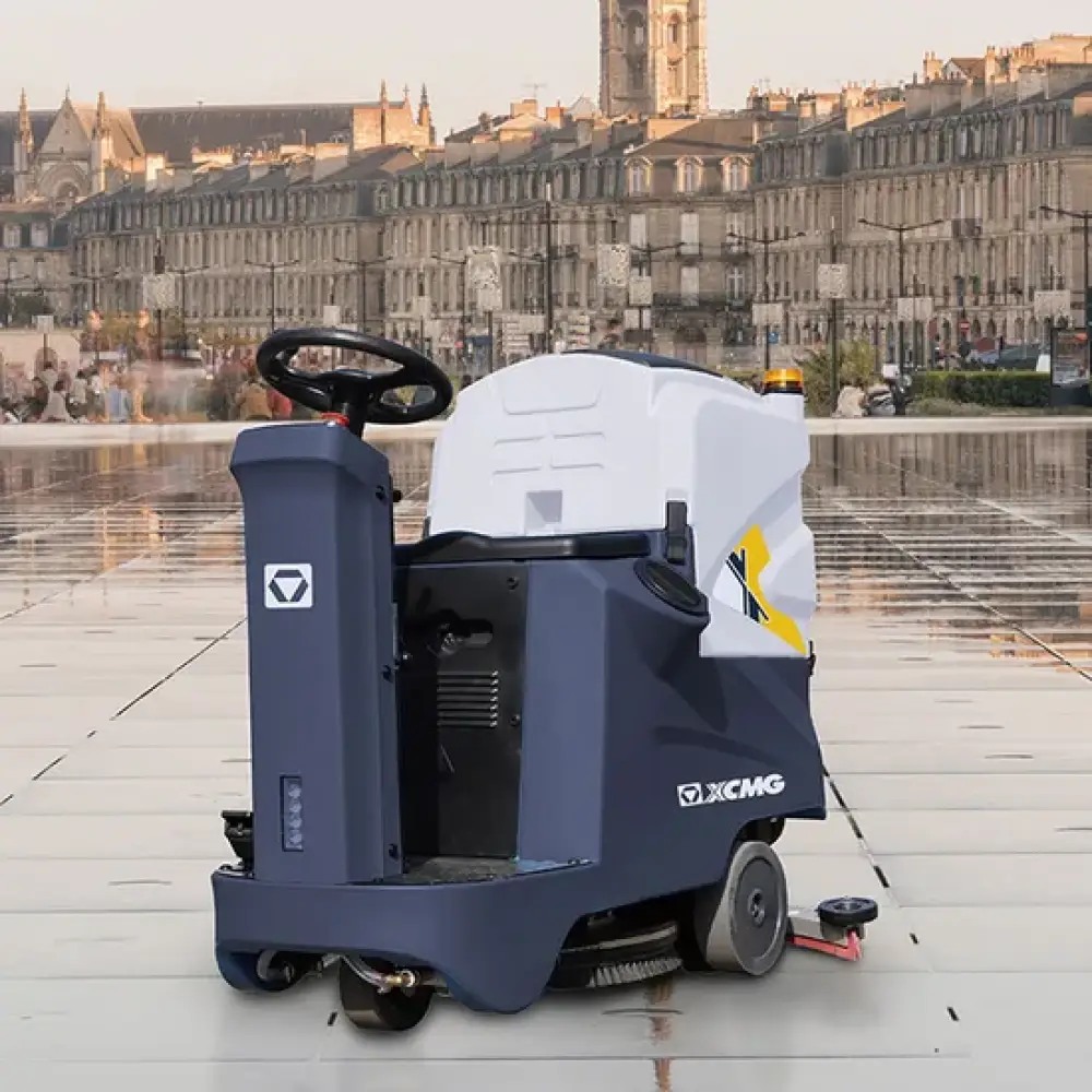 XCMG Xghd55r100 Industrial Warehouse Cleaning Machine Small Automatic Electric Ride on Floor Scrubber