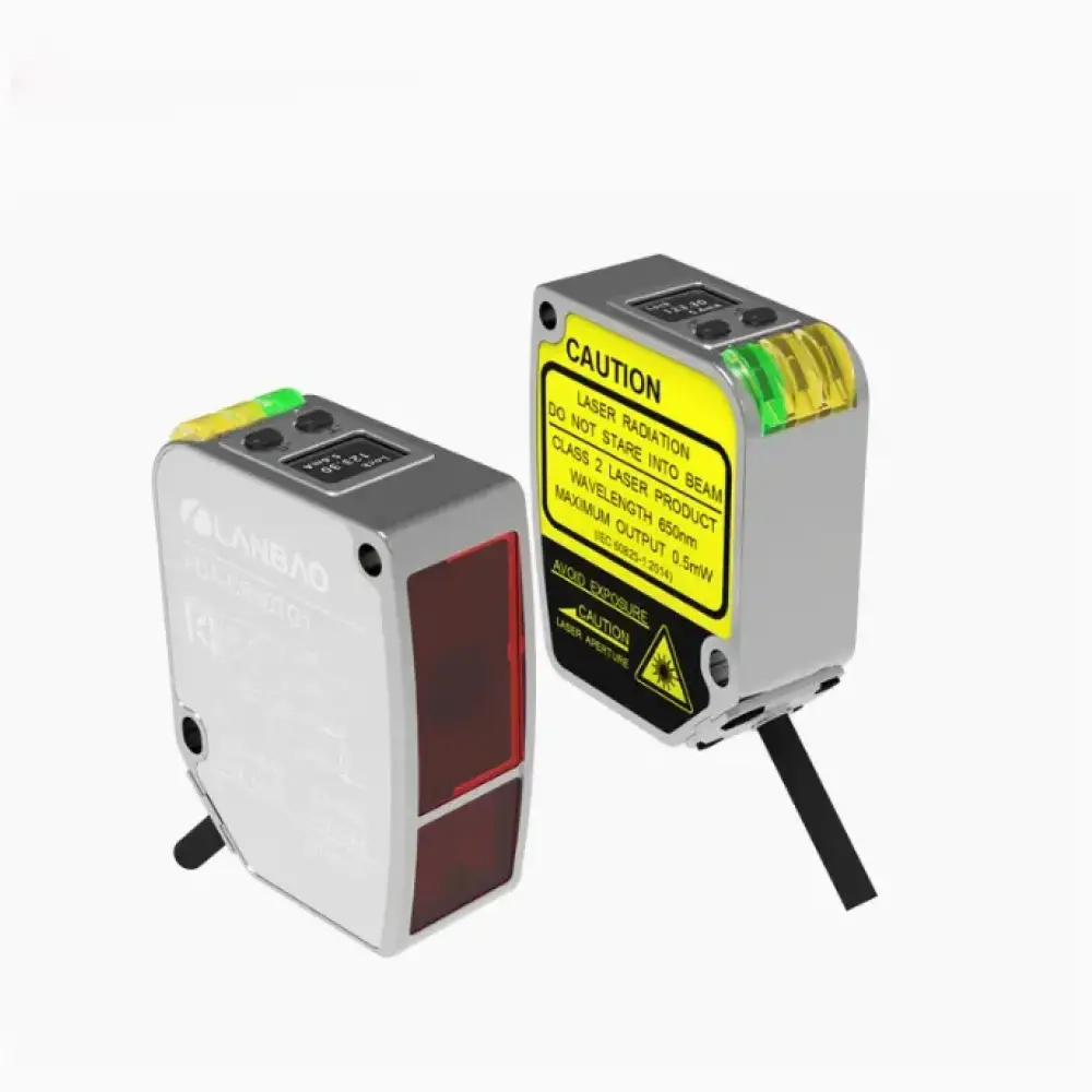 Lanbao Metal Laser Displacement 50mm Analog 4-20mA Digital Display Sensor CE