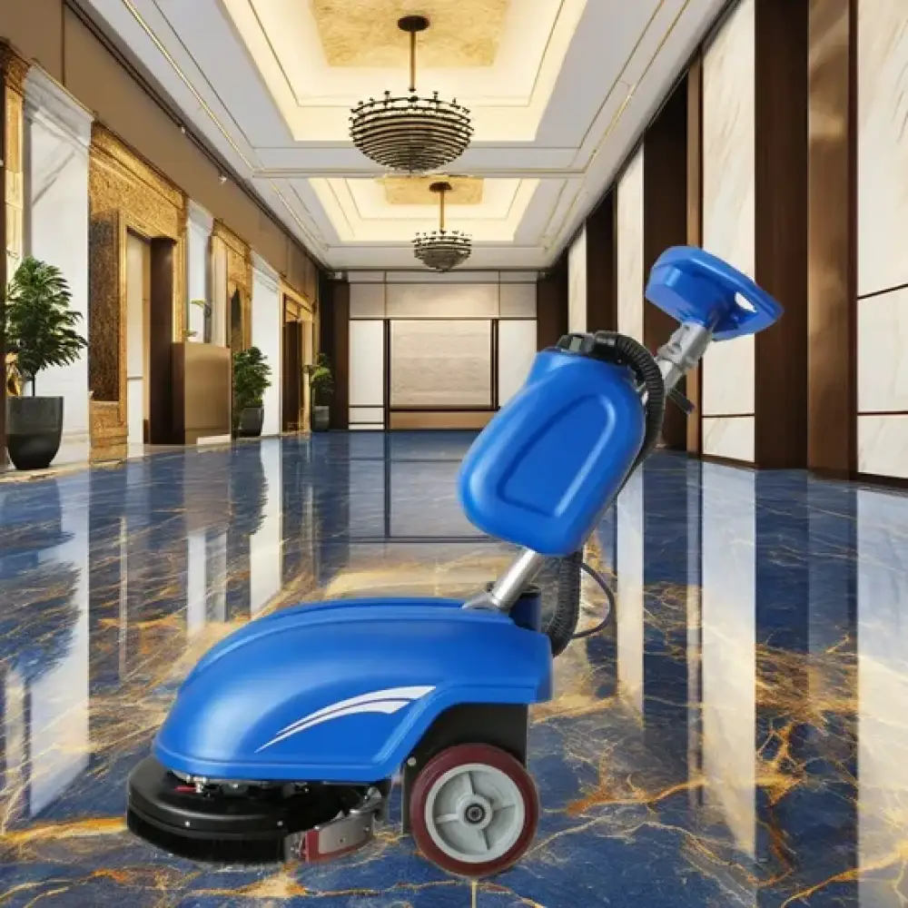 Hot Sale Small-Scale Wireless Battery-Powered Industrial Floor Cleaning Machine Hotels Restaurants and Home Use Floor Scrubber