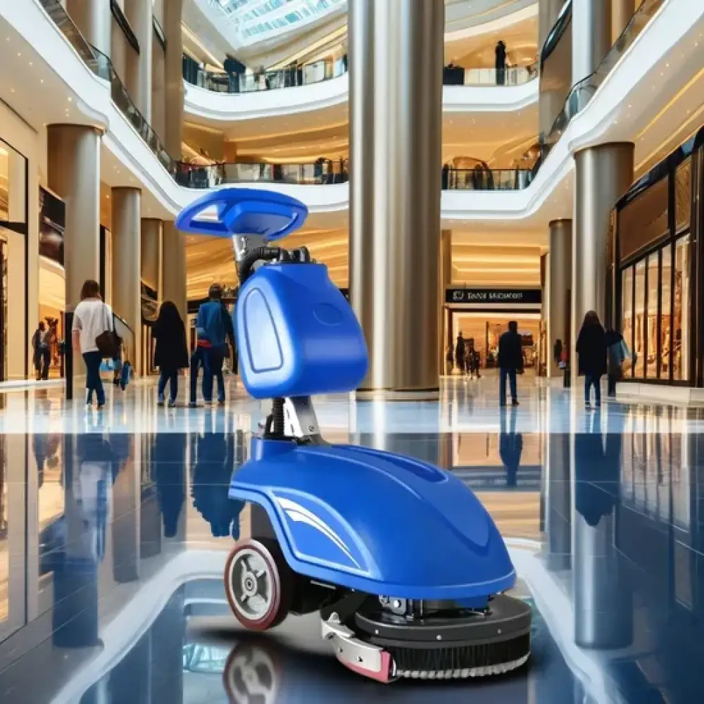 Hot Sale Small-Scale Wireless Battery-Powered Industrial Floor Cleaning Machine Hotels Restaurants and Home Use Floor Scrubber