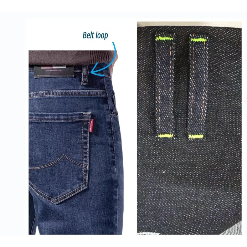 Automatic Double Needle Lockstitch Belt Loop Attaching Jeans Sewing Machine 254