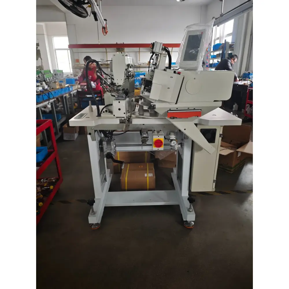 Automatic Double Needle Lockstitch Belt Loop Attaching Jeans Sewing Machine 254